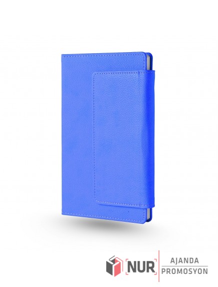 ULUBAT - Mıknatıslı Termo Deri Kapaklı Cepli Tarihsiz Çizgili Defter